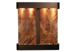 Aspen Falls-Round-Blackened Copper-Brown Marble