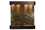 Aspen Falls-Round-Blackened Copper-Green Marble