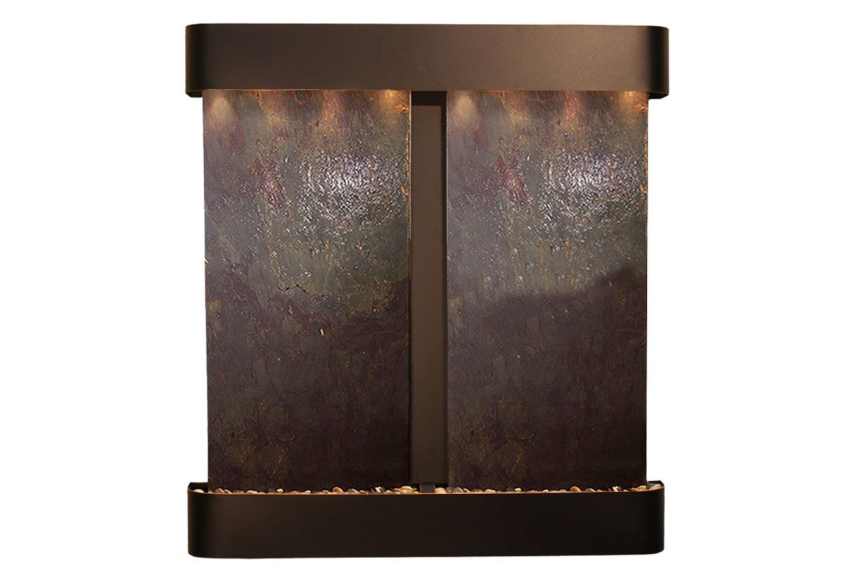 Aspen Falls-Round-Blackened Copper-Multi-Color Featherstone