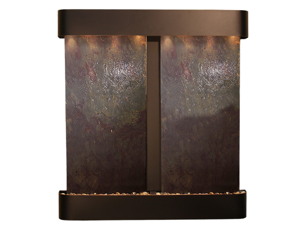 Aspen Falls-Round-Blackened Copper-Multi-Color Featherstone