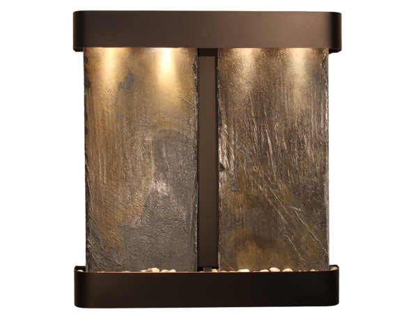 Aspen Falls-Round-Blackened Copper-Multi-Color Featherstone