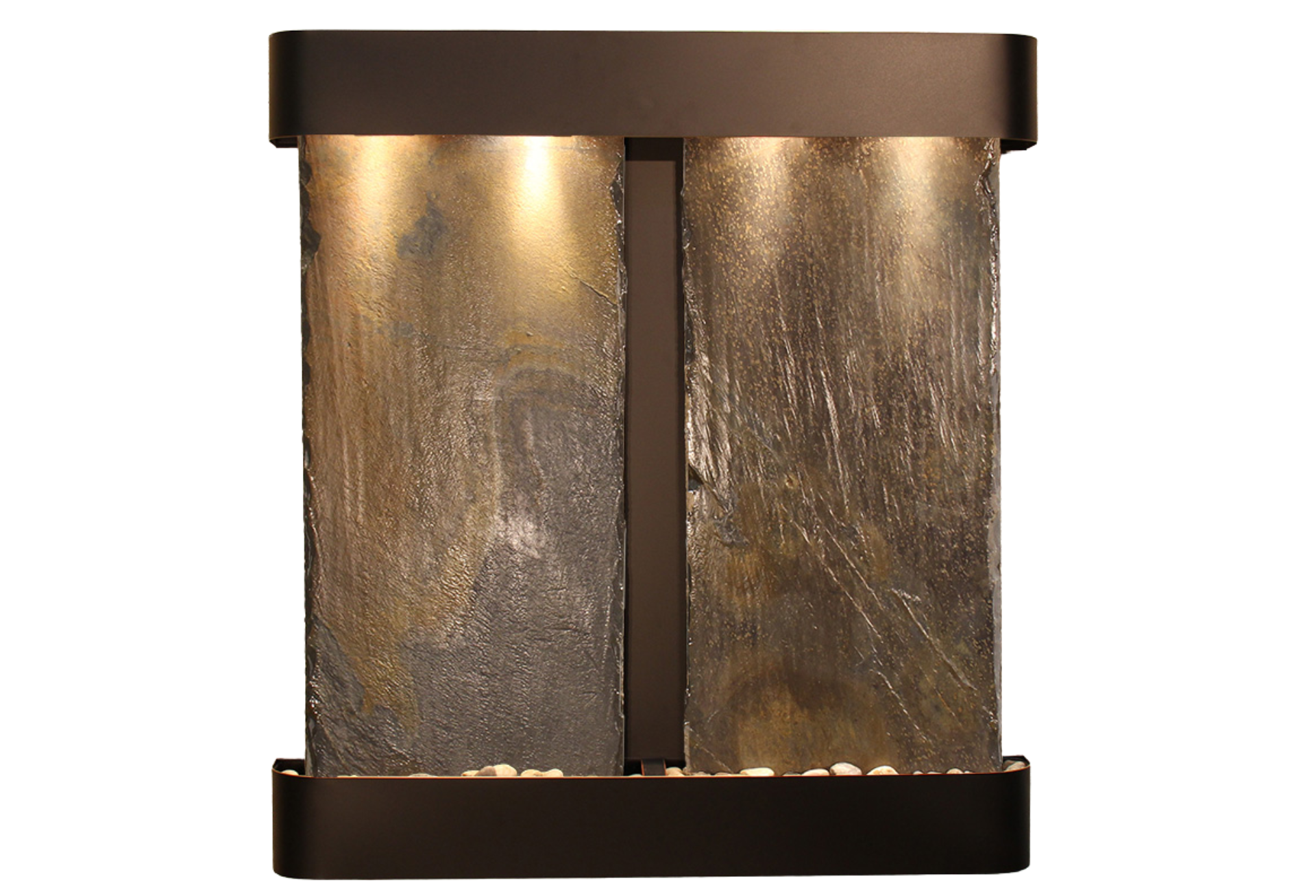 Aspen Falls-Round-Blackened Copper-Multi-Color Featherstone