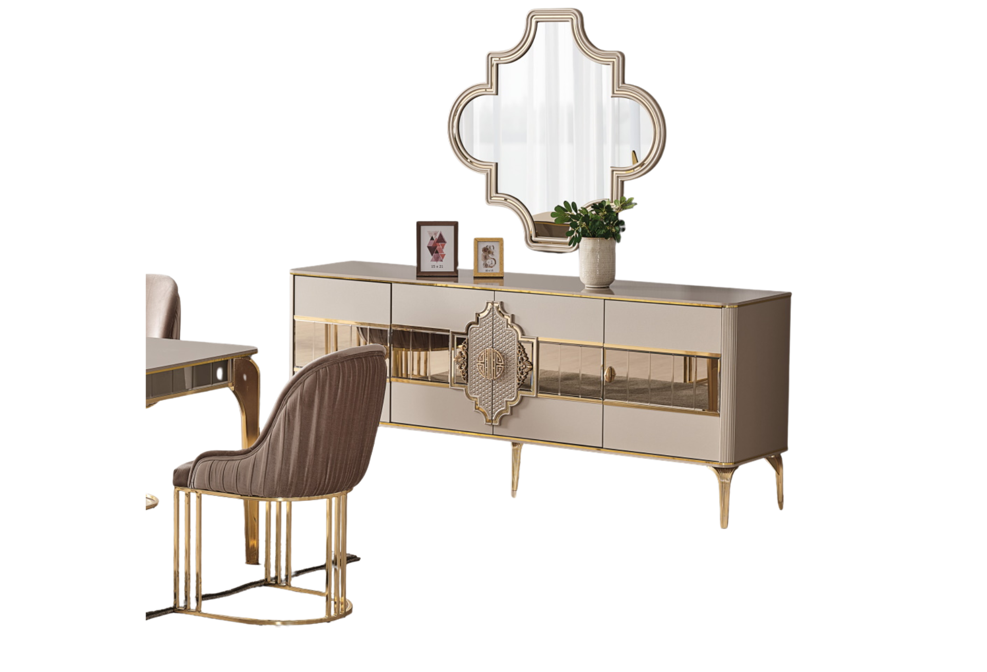 Istanbul Dining Room Console with Mirror