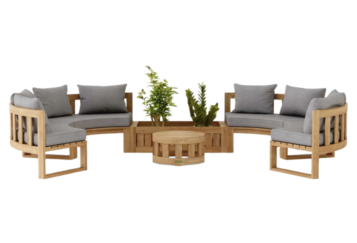 SET-809 Circular Modular Deep Seating Set