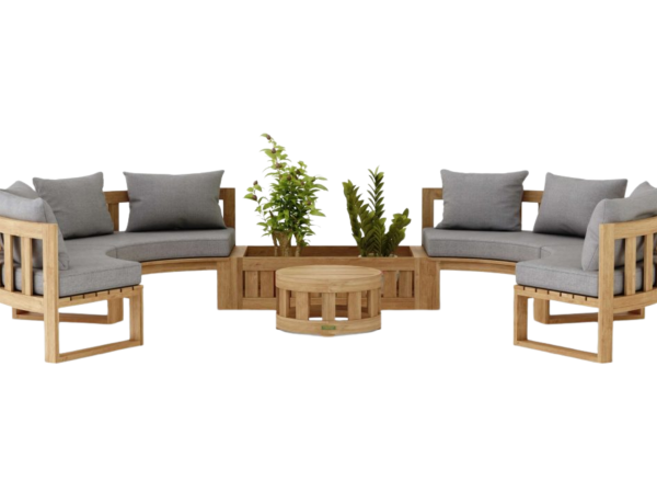 SET-809 Circular Modular Deep Seating Set