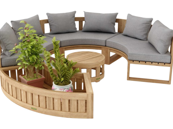 SET-808 Circular Modular Deep Seating Set