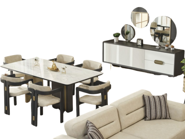Pendik Dining Room Table For 6 Persons Only Table