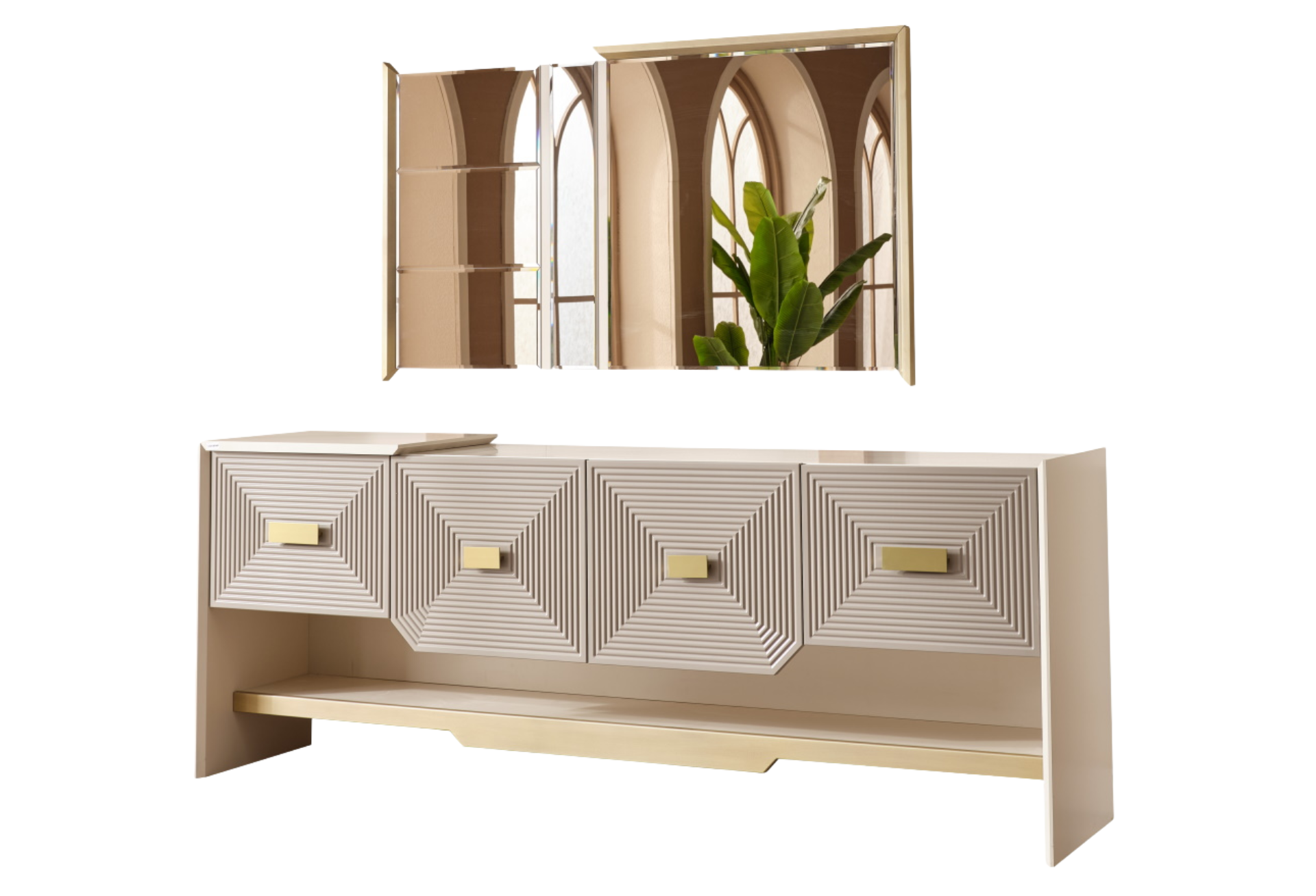 Urla Console with Mirror