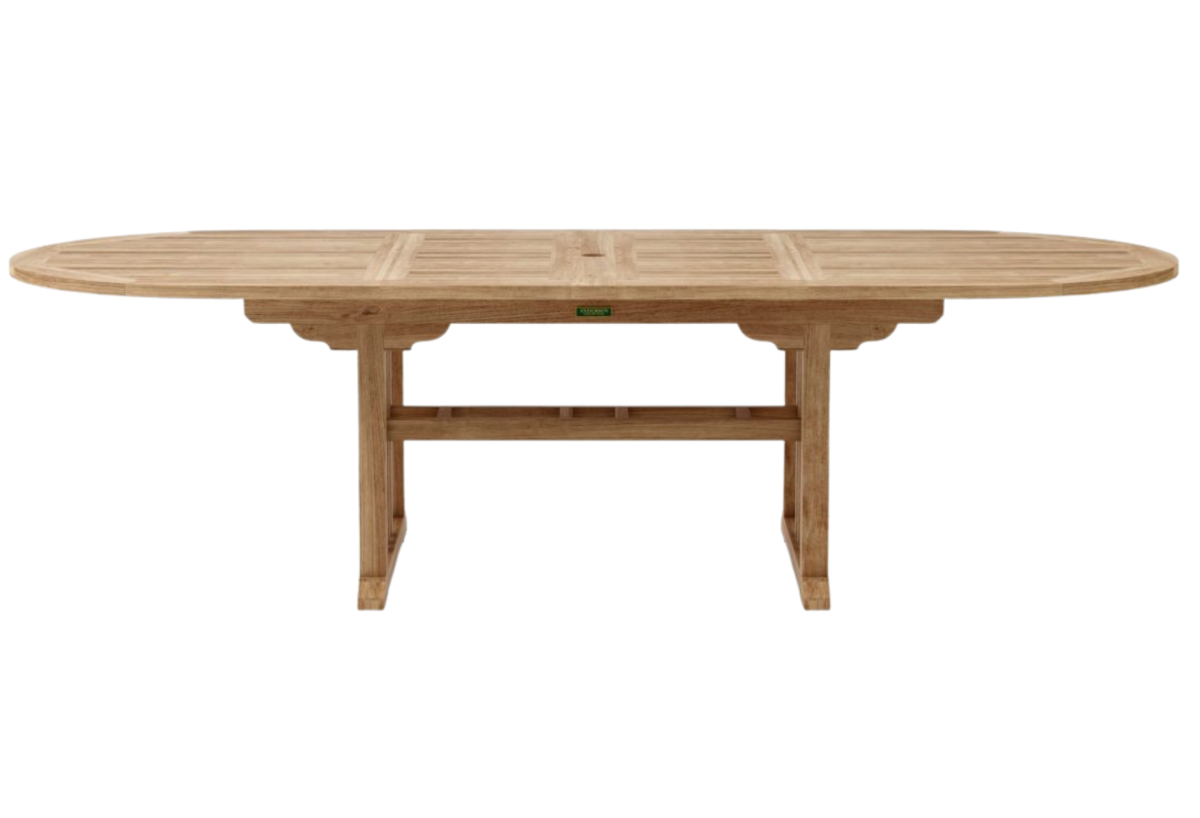 Sahara 106″ Oval Double Ext. Table