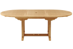 Bahama 87″ Oval Extension Table Extra Thick Wood