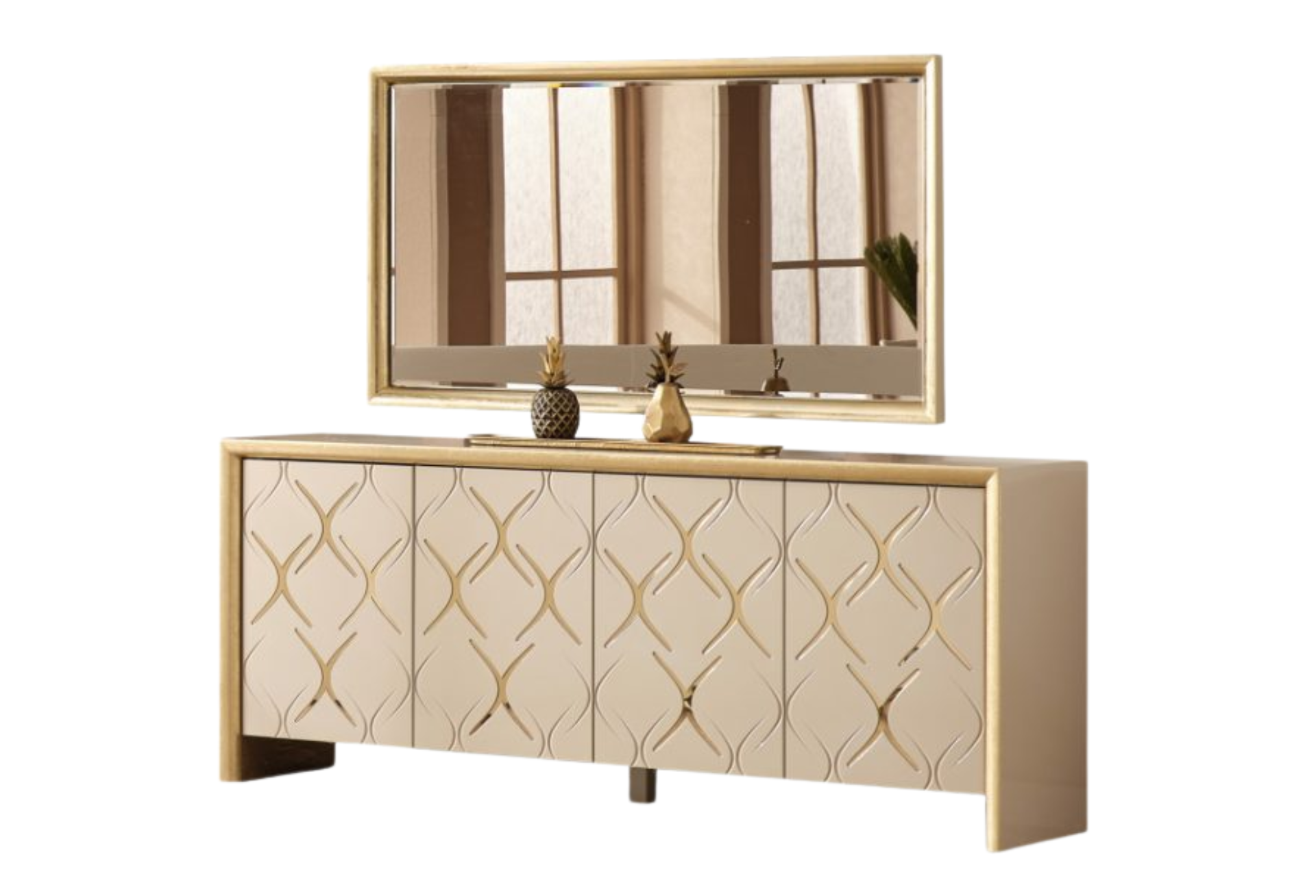 Napoli Dining Room Console with Mirror