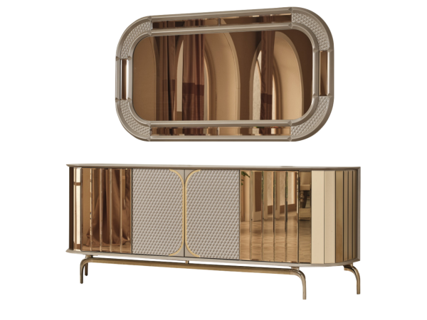 Madrid Dining Room Console with Mirror