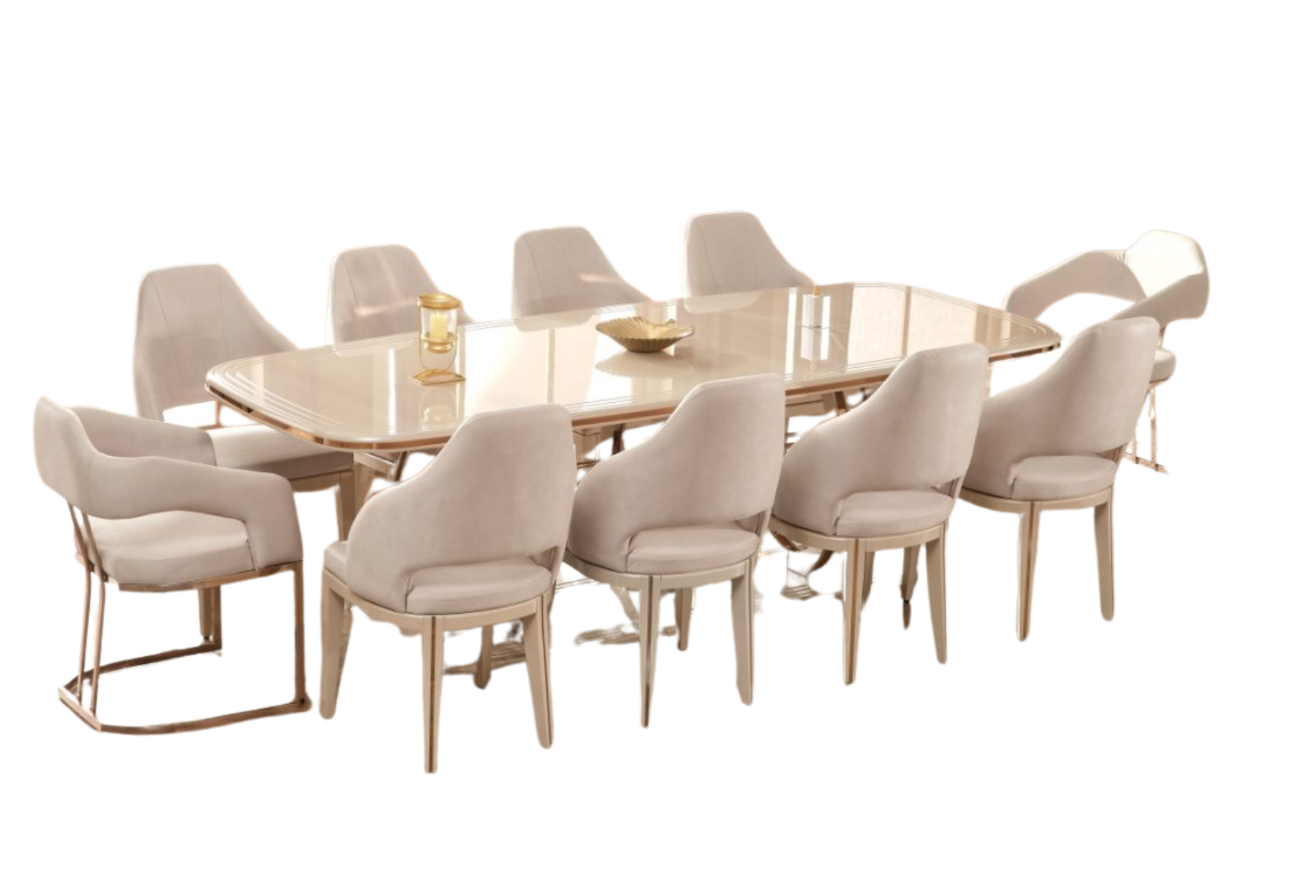 Paris Dining Room Table For 10 Persons