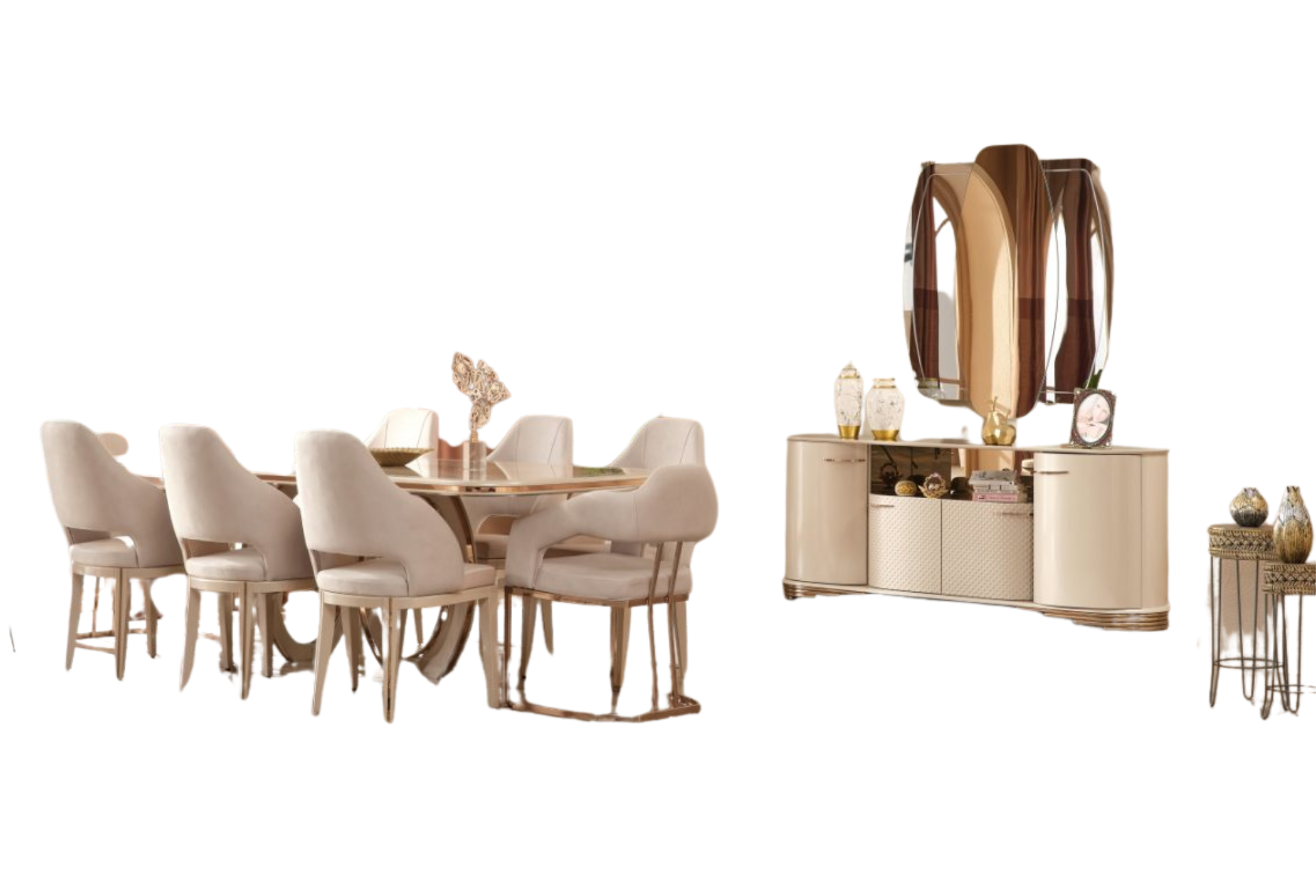 Paris Dining Room Table For 8 Persons