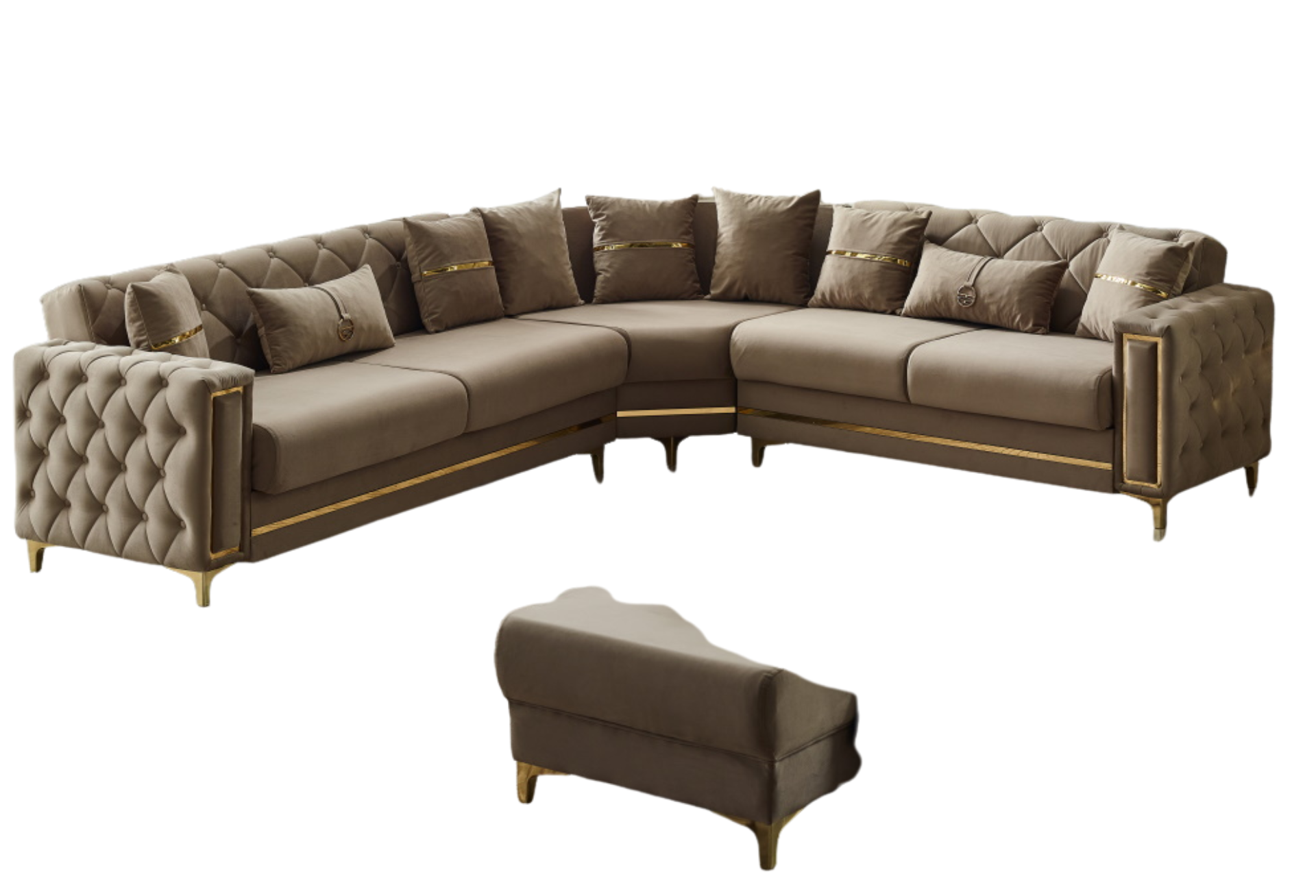 Bolivya Convertible Sectional Beige