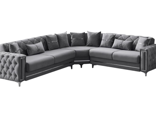 Bolivya Convertible Sectional Grey
