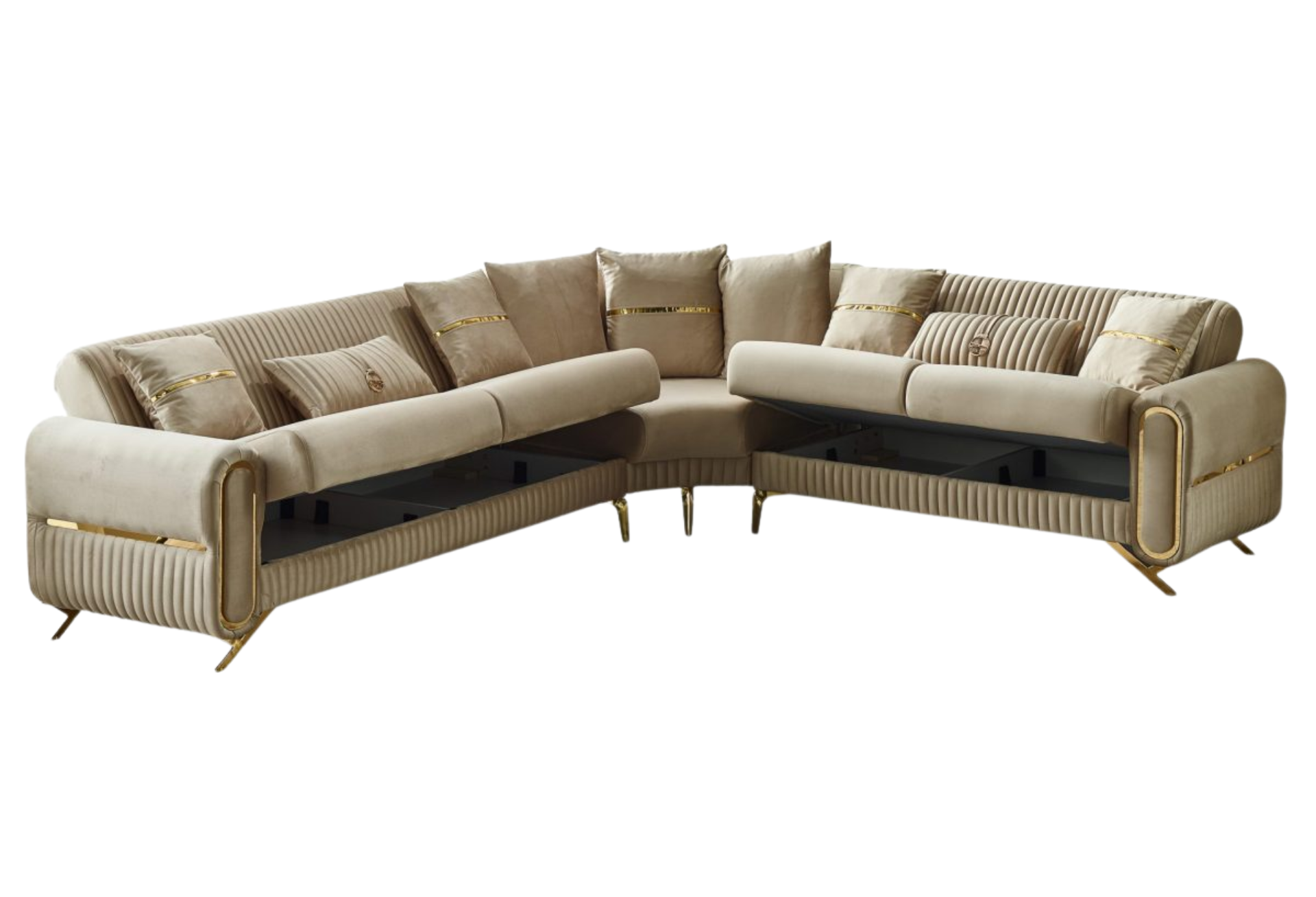 Royal Convertible Sectional | Beige