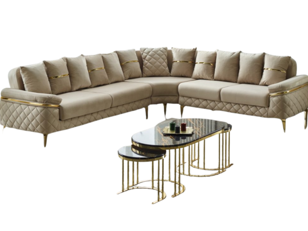 Orlando Convertible Sectional Beige