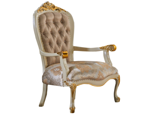 Kardelen Traditional Chair Cream
