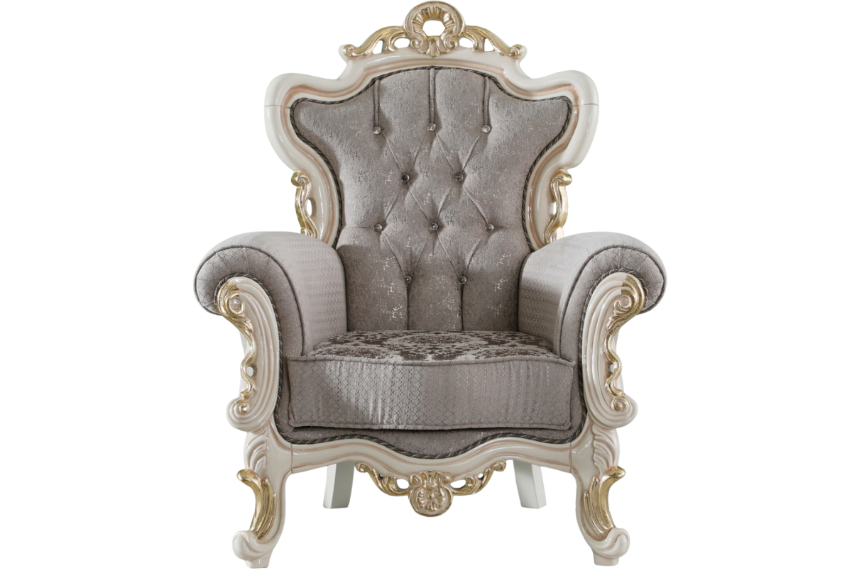 Kelebek Traditional Living Room Chair Vizon