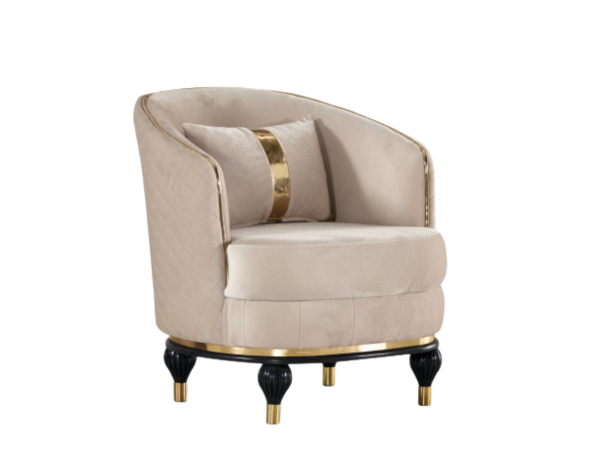 Toronto Living Room Armchair Cream