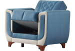 Berre Living Room Armchair Blue