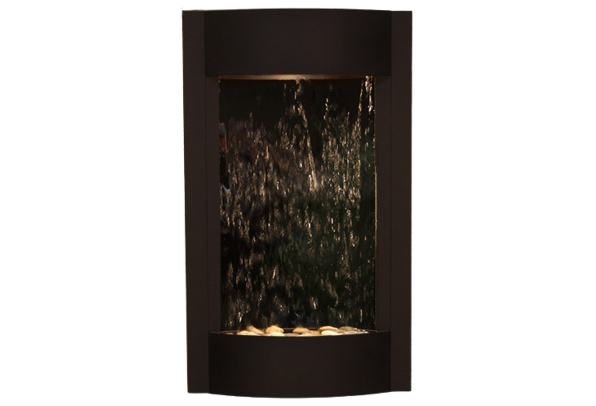 Serene Waters-Textured Black-Silver-Mirror