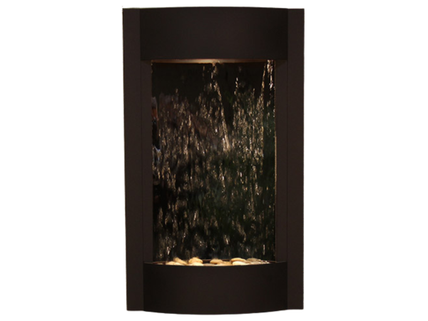 Serene Waters-Textured Black-Silver-Mirror