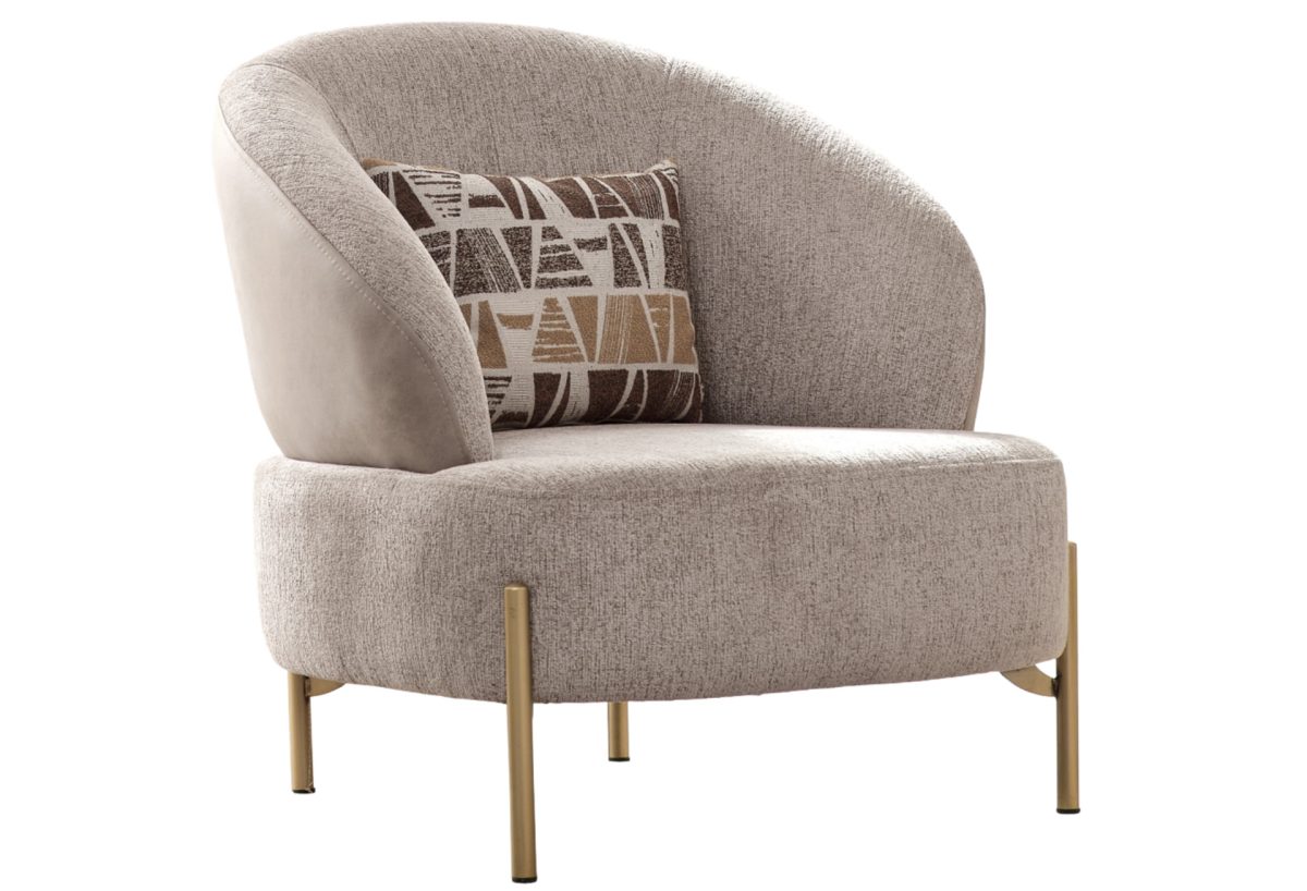 Urla Living Room Armchair – Cream