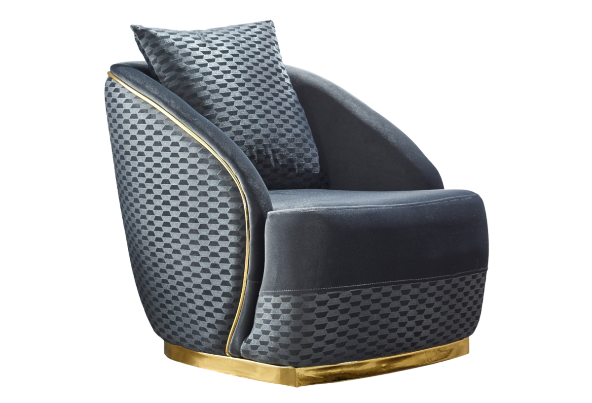 Elegance Living Room Armchair Dark Gray