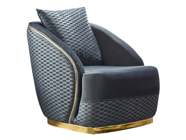 Elegance Living Room Armchair Dark Gray