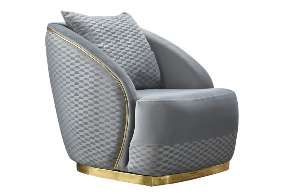Elegance Living Room Armchair | Light Grey