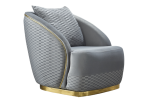 Elegance Living Room Armchair | Light Grey