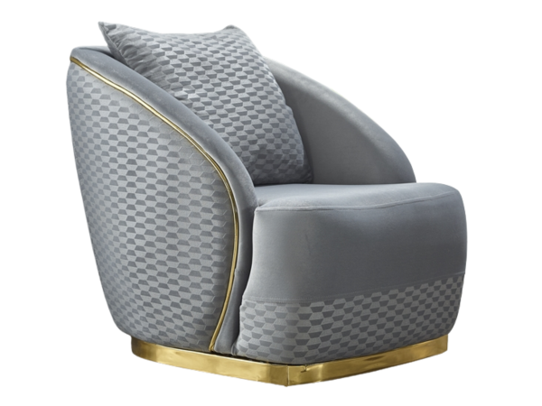 Elegance Living Room Armchair | Light Grey
