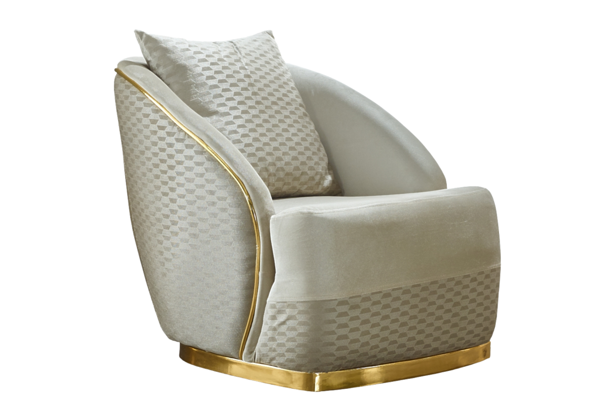 Elegance Living Room Armchair | Cream