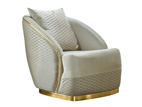 Elegance Living Room Armchair | Cream