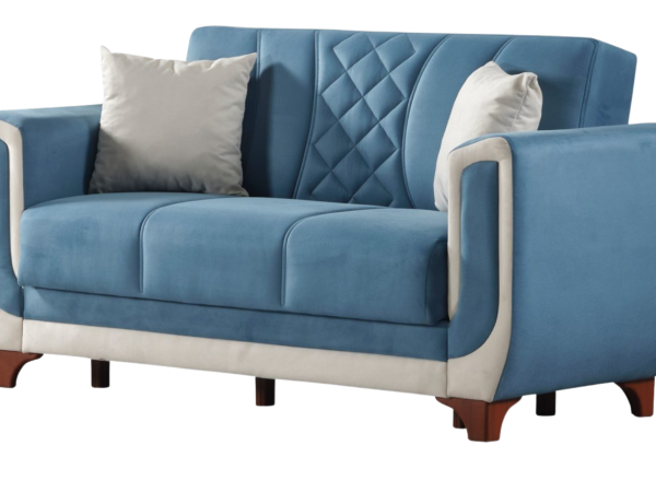 Berre Convertible Living Room Loveseat | Blue