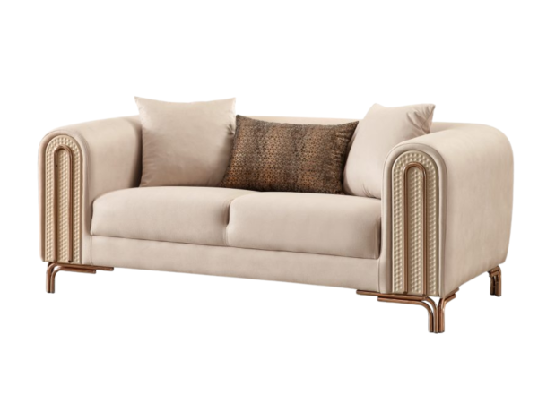 Paris Stationary Loveseat | Cream