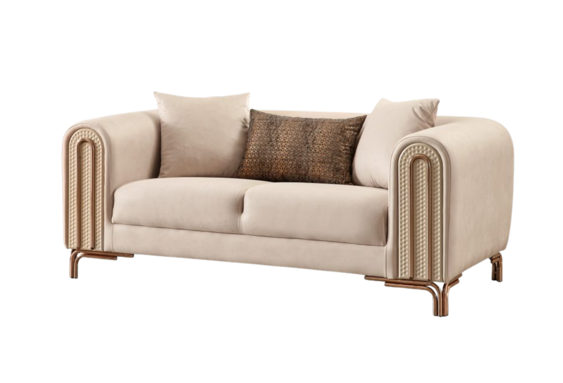 Paris Stationary Loveseat | Cream