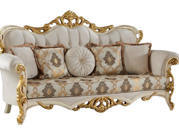 Buse Traditional Stationary Loveseat Only | Cream