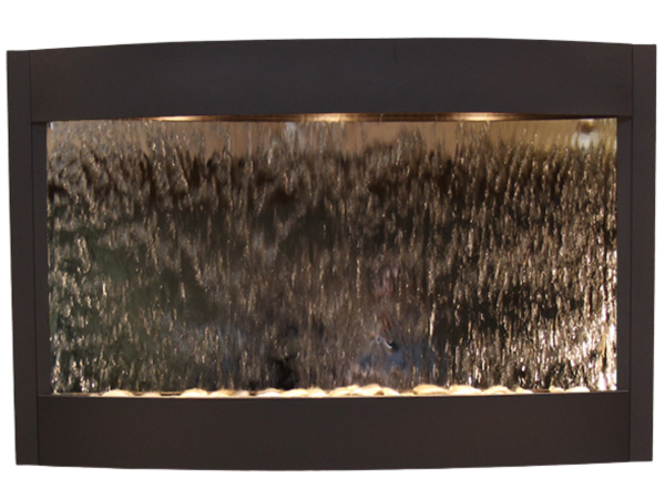 Calming Waters-Textured Black-Silver-Mirror
