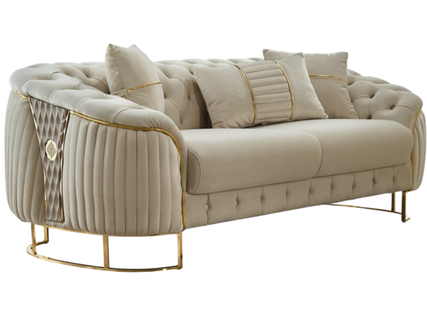 Lucas Stationary Loveseat Only | Cream