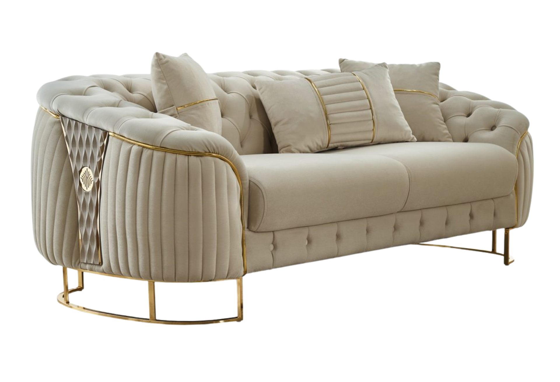 Lucas Stationary Loveseat Only | Cream