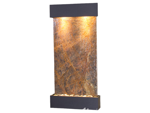 Whispering Creek-Textured Black-Brown Marble