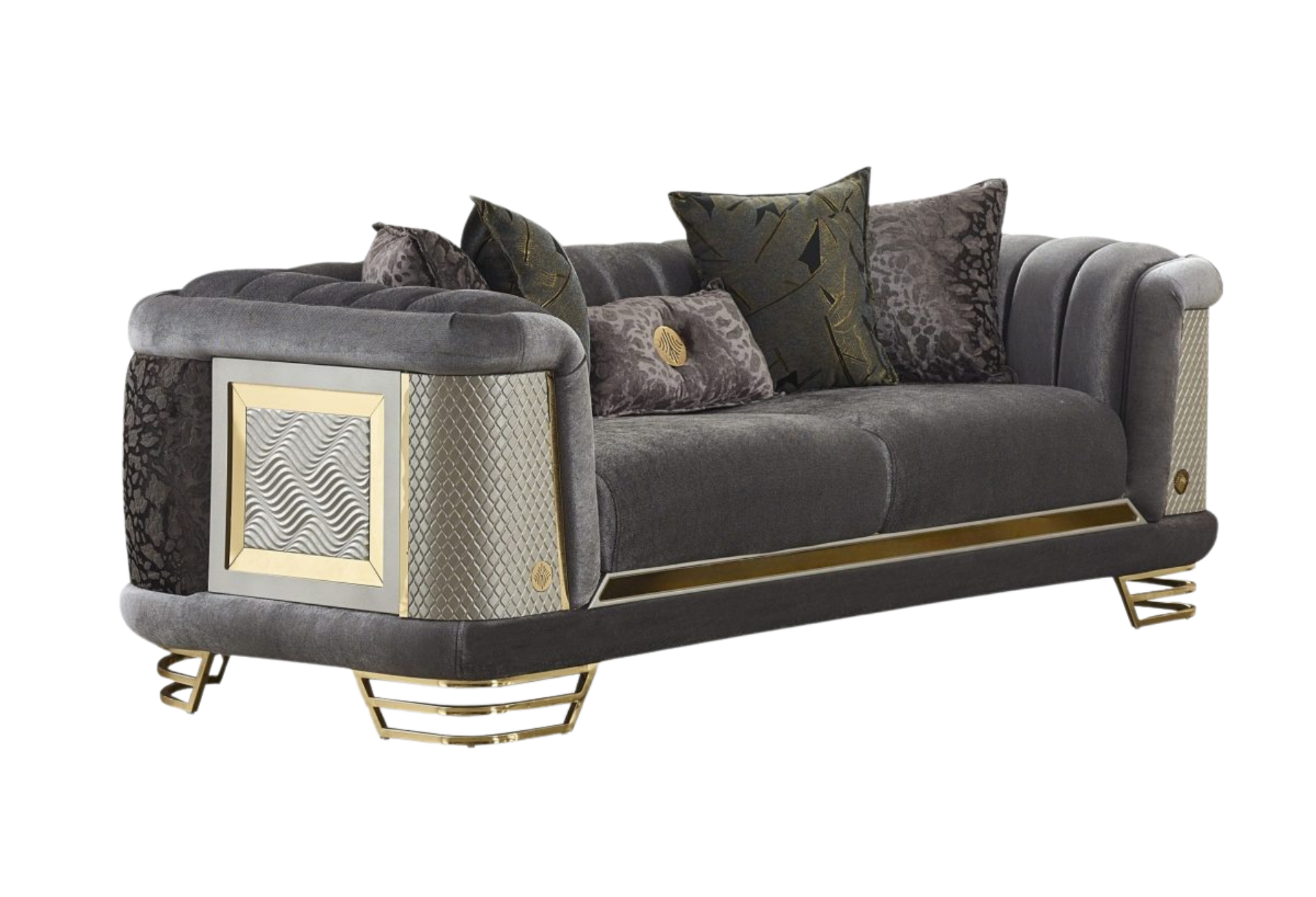 Romans Loveseat, Gray