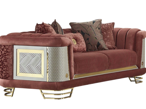 Romans Living Room Loveseat Only | Brick