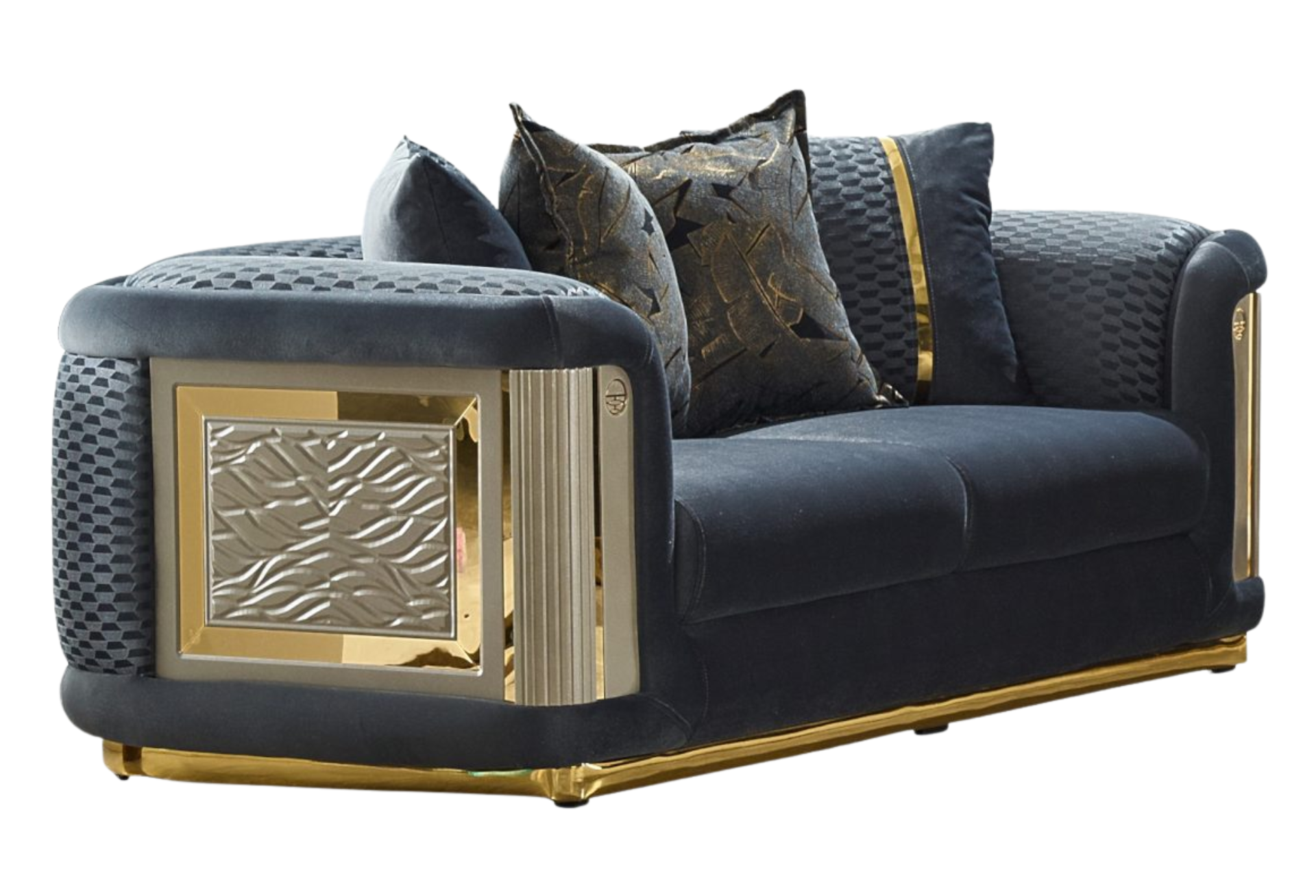 Elegance Loveseat, Dark Gray