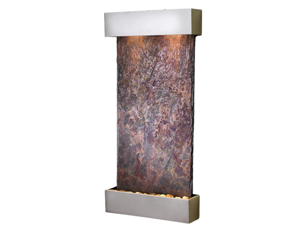 Whispering Creek-Silver Metallic-Rajah Natural Slate