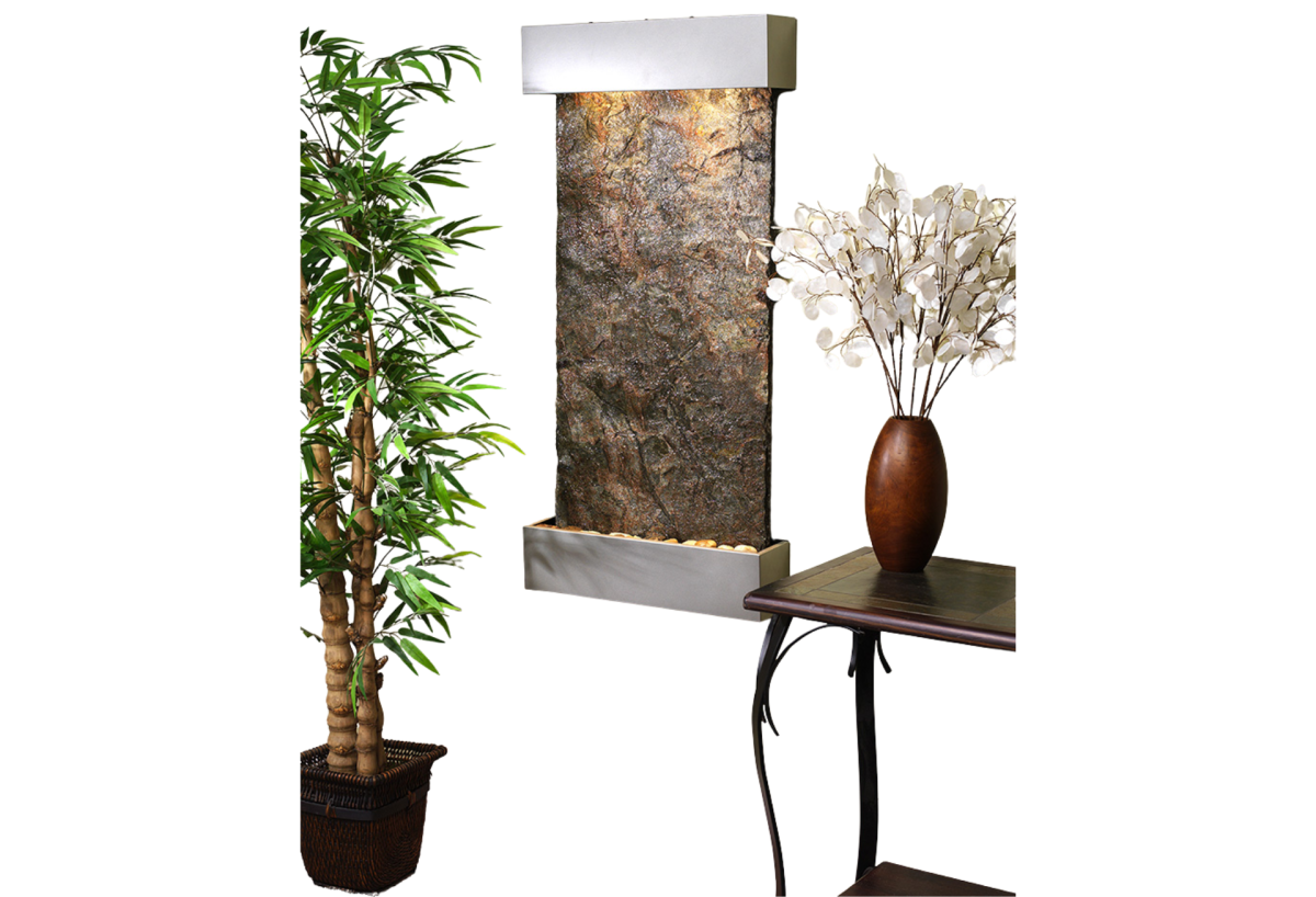 Whispering Creek-Silver Metallic-Green Natural Slate