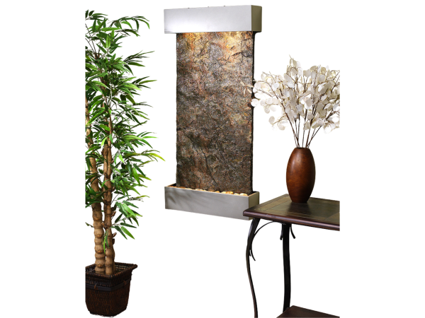 Whispering Creek-Silver Metallic-Green Natural Slate